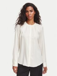 BOSS Bluzka Banorah 50571073 Kremowy Regular Fit. Białe bluzki Boss, bez wzorów, z jedwabiu, bez kołnierzyka, bez ramiączek. Za 1,249.00 zł.