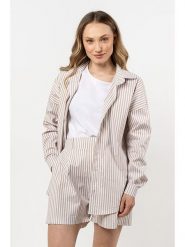 Awama Koszula w kolorze beżowym rozmiar: S/M. Brązowe koszule Awama, m, bez wzorów, bez kołnierzyka, bez ramiączek. Za 184.99 zł.