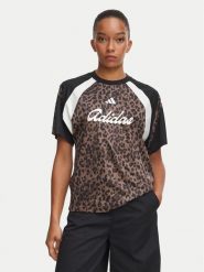 Adidas T-Shirt House Of Tiro Jersey KV0905 Brązowy Regular Fit. Brązowe t-shirty Adidas, xs, bez wzorów, z jersey, bez kołnierzyka, bez ramiączek. Za 179.99 zł.