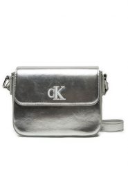 Calvin Klein Jeans Torebka IU0IU00688 Srebrny. Szare listonoszki Calvin Klein Jeans, bez wzorów, z jeansu, bez dodatków. Za 199.99 zł.