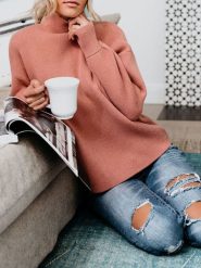 Milan Kiss Sweter w kolorze jasnoróżowym rozmiar: L. Różowe swetry Milan Kiss, l, bez wzorów, bez ramiączek. Za 165.99 zł.