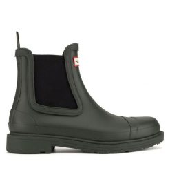 Kalosze Hunter. Brązowe kalosze Hunter, bez wzorów. Za 399.99 zł.
