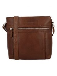 HIDE & STITCHES Skórzana torebka w kolorze brązowym - 26 x 26 x 8 cm rozmiar: onesize. Brązowe torby na ramię HIDE & STITCHES, bez wzorów, z materiału, na ramię, bez dodatków. Za 217.99 zł.