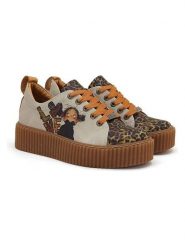 Goby Sneakersy w kolorze kremowo-jasnobrązowym rozmiar: 38. Brązowe trampki Goby, bez wzorów, bez zapięcia. Za 254.95 zł.