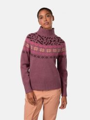 KARI TRAA Sweter "Ingrid" w kolorze fioletowym rozmiar: M. Różowe golfy Kari Traa, m, bez wzorów, z wełny, bez ramiączek. Za 284.82 zł.