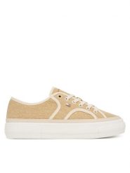 Tommy Hilfiger Tenisówki Platform Vulc Piping FW0FW09394 Żółty. Żółte trampki TOMMY HILFIGER, bez wzorów, z materiału, bez zapięcia. Za 409.99 zł.