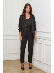 L'armoire de Suzette Spodnie w kolorze czarnym rozmiar: 38/40. Czarne spodnie materiałowe L'armoire de Suzette, l, bez wzorów, z materiału, z standardowym stanem. Za 139.87 zł.