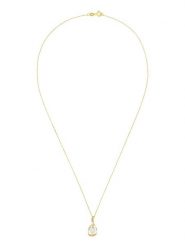 L instant d Or Złoty naszyjnik "Angelina" z zawieszką z perłą rozmiar: onesize. Żółte naszyjniki L instant d Or, z perłą, złote. Za 334.60 zł.