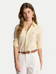Polo Ralph Lauren Koszula 211910131004 Żółty Regular Fit. Żółte koszule Polo Ralph Lauren, m, bez wzorów, z bawełny, bez kołnierzyka, bez ramiączek. Za 789.99 zł.