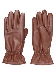 Becksöndergaard Skórzane rękawiczki w kolorze brązowym rozmiar: 7,5. Brązowe rękawiczki Becksöndergaard, bez wzorów, z materiału. Za 157.73 zł.