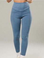 Legginsy sportowe Gym Hard - niebieski. Niebieskie legginsy Sinsay, l, bez wzorów. W wyprzedaży za 22.99 zł.