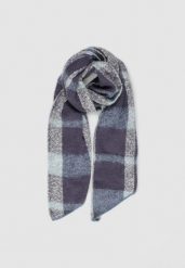 Szalik Kobieta ONLY Onllima New Check Cc. Niebieskie szaliki Only, bez wzorów, z poliesteru, eleganckie. Za 111.35 zł.