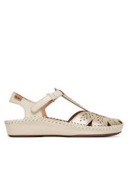 Pikolinos Sandały P. Vallarta 655-0841Clc1 Złoty. Żółte sandały Pikolinos, bez wzorów, ze skóry, bez obcasa, na płaskiej podeszwie, bez zapięcia. Za 559.99 zł.