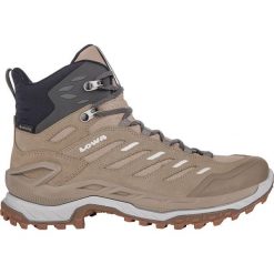 Buty trekkingowe damskie Lowa Innovo Mid Gtx. Brązowe trekkingi Lowa, z materiału, za kostkę. Za 991.30 zł.