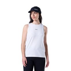 Damski tank top Rossignol Active. Białe topy Rossignol, bez wzorów, bez kołnierzyka, bez ramiączek. Za 292.00 zł.