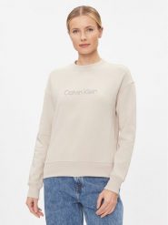 Calvin Klein Bluza Satin Emroidery K20K206757 Szary Regular Fit. Szare bluzy Calvin Klein, xxl, bez wzorów, z bawełny, bez kaptura. Za 469.99 zł.
