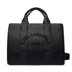 Torebka KARL LAGERFELD. Czarne torebki klasyczne KARL LAGERFELD, bez wzorów, bez dodatków. Za 849.99 zł.