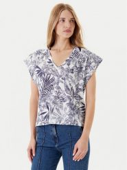 United Colors Of Benetton T-Shirt 3SEBD10AE Niebieski Relaxed Fit. Niebieskie t-shirty United Colors of Benetton, s, bez wzorów, z bawełny, bez kołnierzyka, bez ramiączek. Za 89.99 zł.