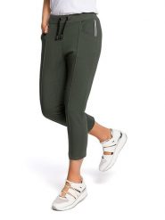 Made of emotion Spodnie dresowe w kolorze khaki rozmiar: L. Brązowe spodnie dresowe Made Of Emotion, l, bez wzorów, z dresówki. Za 139.95 zł.