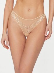 Guess Figi brazylijskie O4RE00 KC190 Beżowy. Brązowe figi Guess, m, z aplikacjami, z syntetyku. Za 109.99 zł.