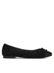 Tory Burch Baleriny 177191 Czarny. Czarne baleriny Tory Burch, bez wzorów, z materiału, bez obcasa. Za 1,589.00 zł.