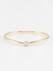 DIAMOND & CO Złoty pierścionek "Mayte" z diamentem rozmiar: 54. Żółte pierścionki Diamond & Co, z diamentem, złote. Za 563.25 zł.