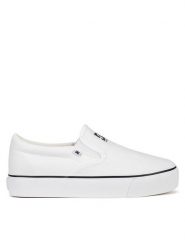 DC Shoes Tenisówki WFA3015-1 Biały. Białe trampki DC Shoes, bez wzorów, z materiału, bez zapięcia. Za 159.99 zł.
