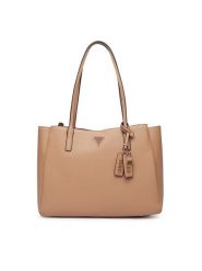 Guess Torebka Noelle II HWZG96 72260 Beżowy. Brązowe torebki klasyczne Guess, z aplikacjami, ze skóry, bez dodatków. Za 634.99 zł.
