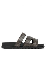 JENNY Klapki LC050429 Czarny. Czarne klapki Jenny, bez wzorów, z syntetyku, bez obcasa. Za 69.99 zł.