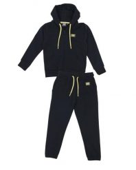 Bluza z bawełna z kaptur na co dzień na siłownię. Czarne bluzy LEONE 1947 APPAREL, m, bez wzorów, z bawełny, bez kaptura. Za 168.36 zł.
