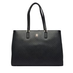 Torebka Tommy Hilfiger. Czarne shopper TOMMY HILFIGER, bez wzorów, bez dodatków. Za 699.99 zł.