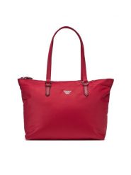 Emporio Armani Torebka Y3D279 YWS1E 80423 Czerwony. Czerwone shopper Emporio Armani, bez wzorów, z materiału, bez dodatków. Za 659.99 zł.