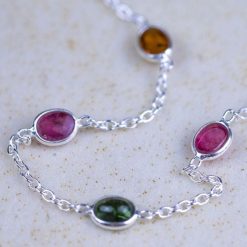 RIO Bransoletka srebrna turmalin owale 1,44 ct. Szare bransoletki Samba Gems, srebrne. Za 256.00 zł.