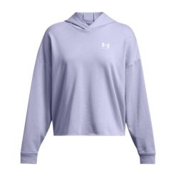 Damska bluza oversize z kapturem Under Armour Rival Terry. Białe bluzy Under Armour, l, bez wzorów, z kapturem. Za 276.95 zł.