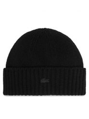 Lacoste Czapka RB4163 Czarny. Czarne czapki Lacoste, bez wzorów, z wełny. Za 329.99 zł.