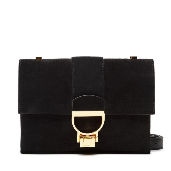 Torebka Coccinelle. Czarne listonoszki Coccinelle, bez wzorów, bez dodatków. Za 1,159.00 zł.