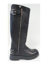 Högl Skórzane kozaki w kolorze czarnym rozmiar: 37. Czarne kozaki Högl, na zimę, bez obcasa, bez zapięcia. Za 826.74 zł.