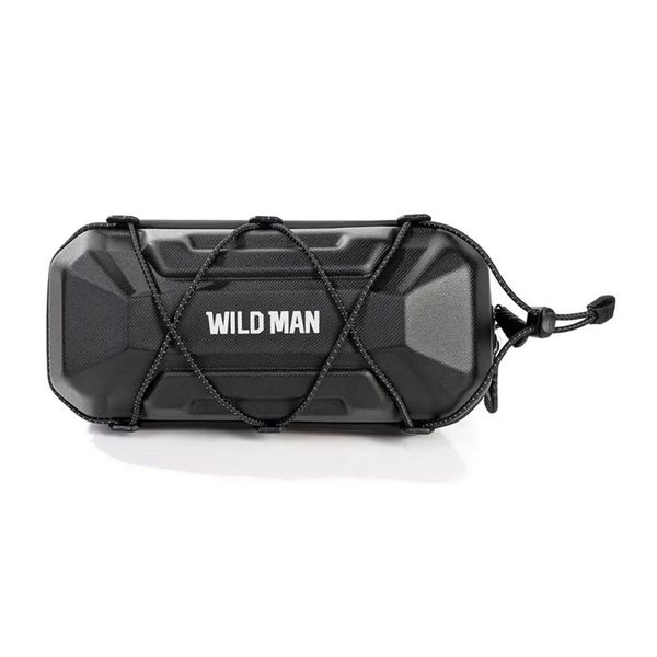 Torba na kierownicę rowerową WILD MAN. Czarne torby na ramię WILDMAN, bez wzorów, z materiału, biznesowe, na ramię, bez dodatków. Za 164.48 zł.