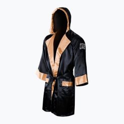 Szlafrok bokserski Cleto Reyes Satin Boxing Hoodie. Czarne szlafroki CLETO REYES, l, bez wzorów, z satyny, bez ramiączek, bez kaptura. Za 709.99 zł.