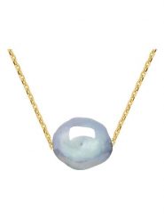 Pearline Złoty naszyjnik z perłą - dł. 45 cm rozmiar: onesize. Niebieskie naszyjniki Pearline, z perłą, złote. Za 739.99 zł.