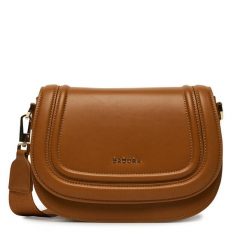 Torebka Badura. Brązowe listonoszki Badura, bez wzorów, bez dodatków. Za 199.99 zł.