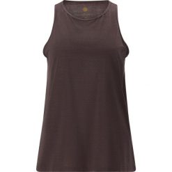 Damski tank top Athlecia Mota. Brązowe topy ENDURANCE, bez wzorów, bez kołnierzyka, bez ramiączek. Za 122.50 zł.