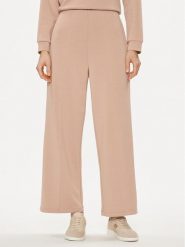 United Colors Of Benetton Spodnie dzianinowe 3UNN3F03B Beżowy Relaxed Fit. Brązowe spodnie materiałowe United Colors of Benetton, s, bez wzorów, z dzianiny. Za 119.99 zł.