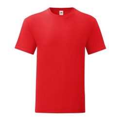 Kultowa Koszulka Unisex Dla Dorosłych. Czerwone bluzki FRUIT OF THE LOOM, xl, bez wzorów, sportowe, bez kołnierzyka, bez ramiączek. Za 33.99 zł.