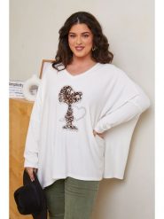 Curvy Lady Koszulka w kolorze białym rozmiar: 44/46. Białe bluzki Curvy Lady, bez wzorów, z wełny, klasyczne, bez kołnierzyka, bez ramiączek. Za 125.25 zł.