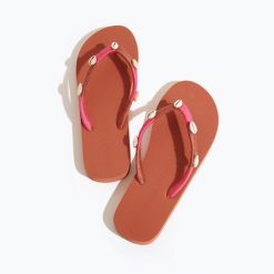 Japonki damskie Banana Moon Nilulu Seaside. Czerwone klapki Banana Moon, bez wzorów, bez obcasa. Za 189.99 zł.