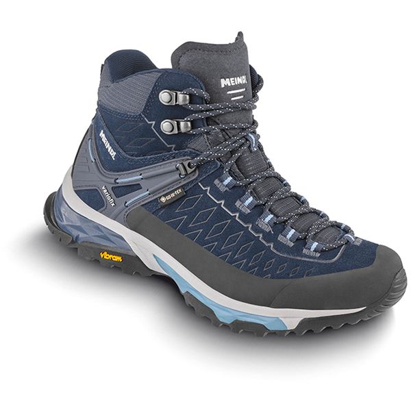 Buty damskie MEINDL Top Trail Lady Mid GTX, z membraną Gore-Tex. Niebieskie trekkingi Meindl, z gore-texu, trekkingowe. Za 1,437.87 zł.