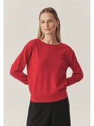 TATUUM Sweter "Azaki" w kolorze czerwonym rozmiar: M. Czerwone swetry Tatuum, m, bez wzorów, bez ramiączek. Za 140.53 zł.