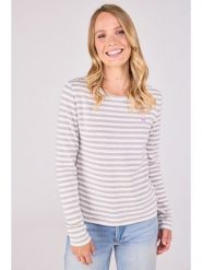 LIEBLINGSSTÜCK Koszulka "Calista" w kolorze szaro-białym rozmiar: 4XL. Szare bluzki LIEBLINGSSTÜCK, xl, bez wzorów, z bawełny, bez kołnierzyka, bez ramiączek. Za 117.73 zł.