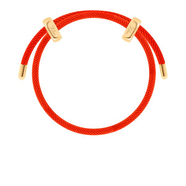 Bransoletka Liana, pozłacana w kolorze czerwonym. Czerwone bransoletki Lilou, pozłacane. Za 139.00 zł.